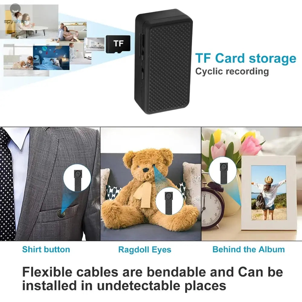 DIY HD 1080P WiFi Mini Camera Portable Video Recorder Micro Camcorder P2P Wireless Webcam Loop Recording Support Remote Viewing Spy-shop.com