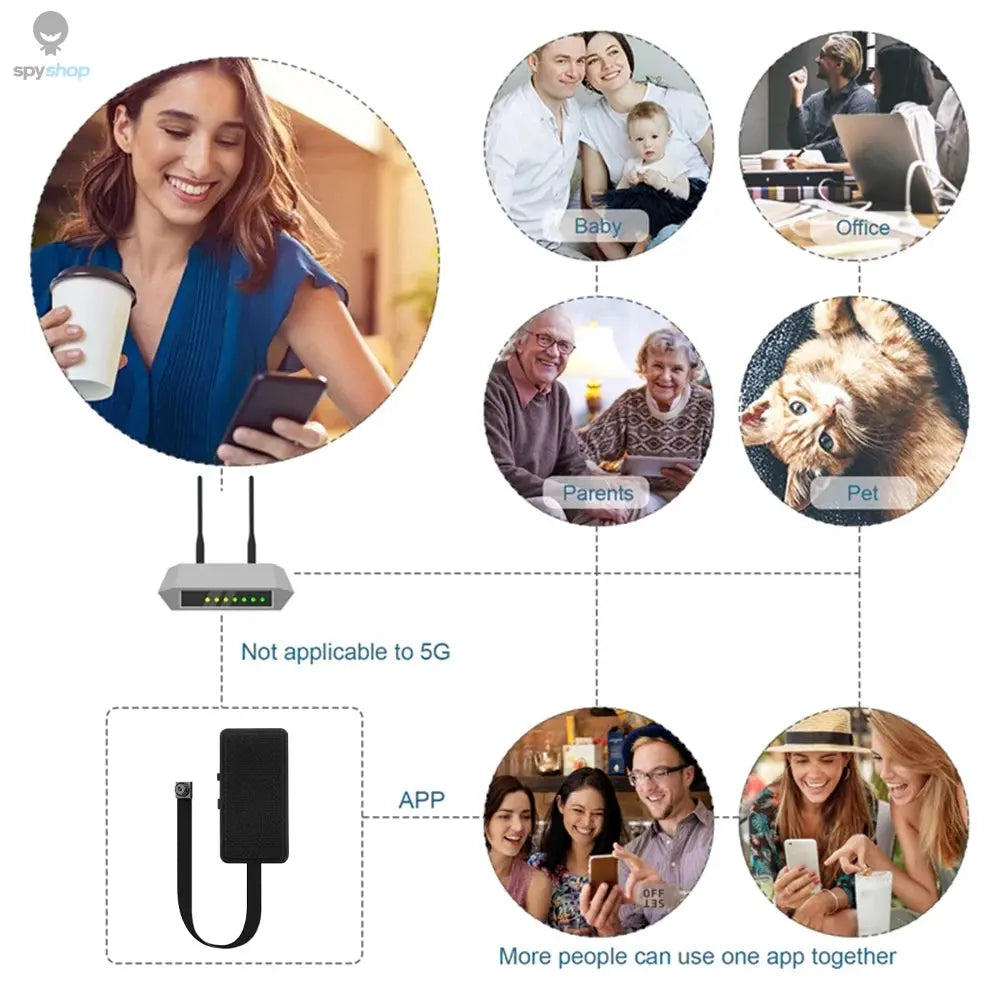 DIY HD 1080P WiFi Mini Camera Portable Video Recorder Micro Camcorder P2P Wireless Webcam Loop Recording Support Remote Viewing Spy-shop.com