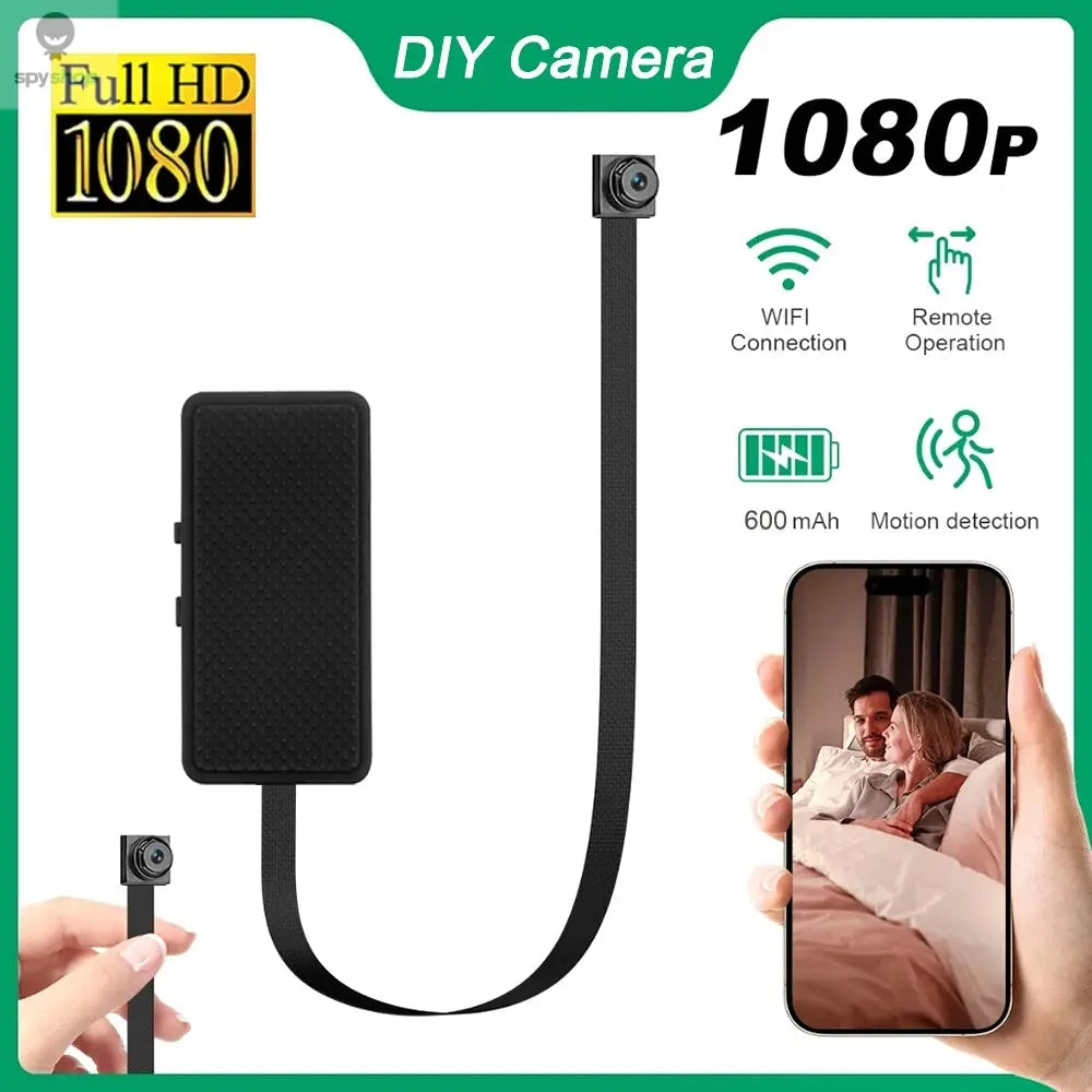 DIY HD 1080P WiFi Mini Camera Portable Video Recorder Micro Camcorder P2P Wireless Webcam Loop Recording Support Remote Viewing Spy-shop.com