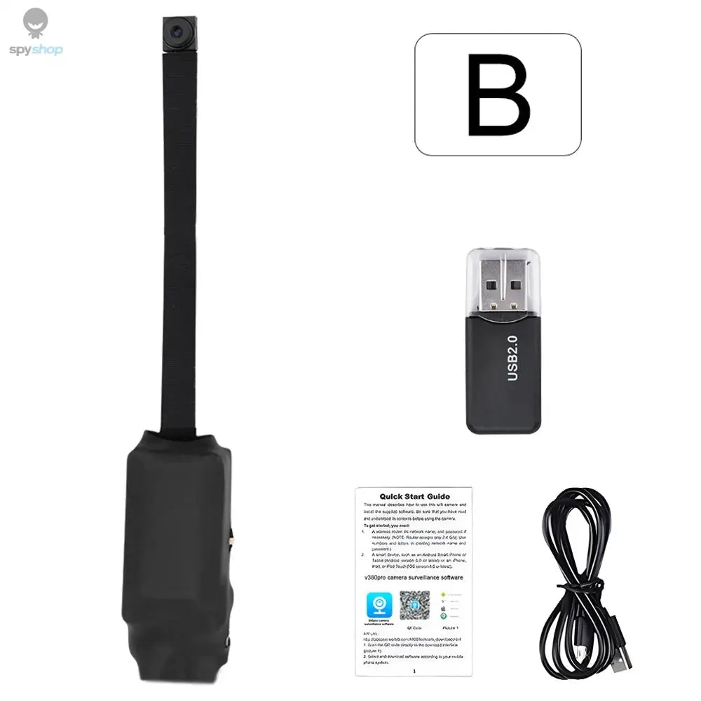 DIY HD 1080P WiFi Mini Camera Portable Video Recorder Micro Camcorder P2P Wireless Webcam Loop Recording Support Remote Viewing Spy-shop.com