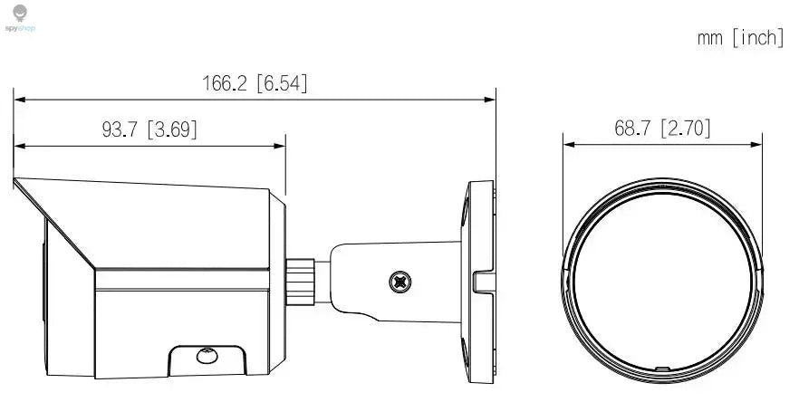 Dahua IPC-HFW2449S-S-IL 4MP Smart Dual Light Full-color & IR30M Built-in Mic POE SMD Plus WizSense IP Camera Spy-shop.com
