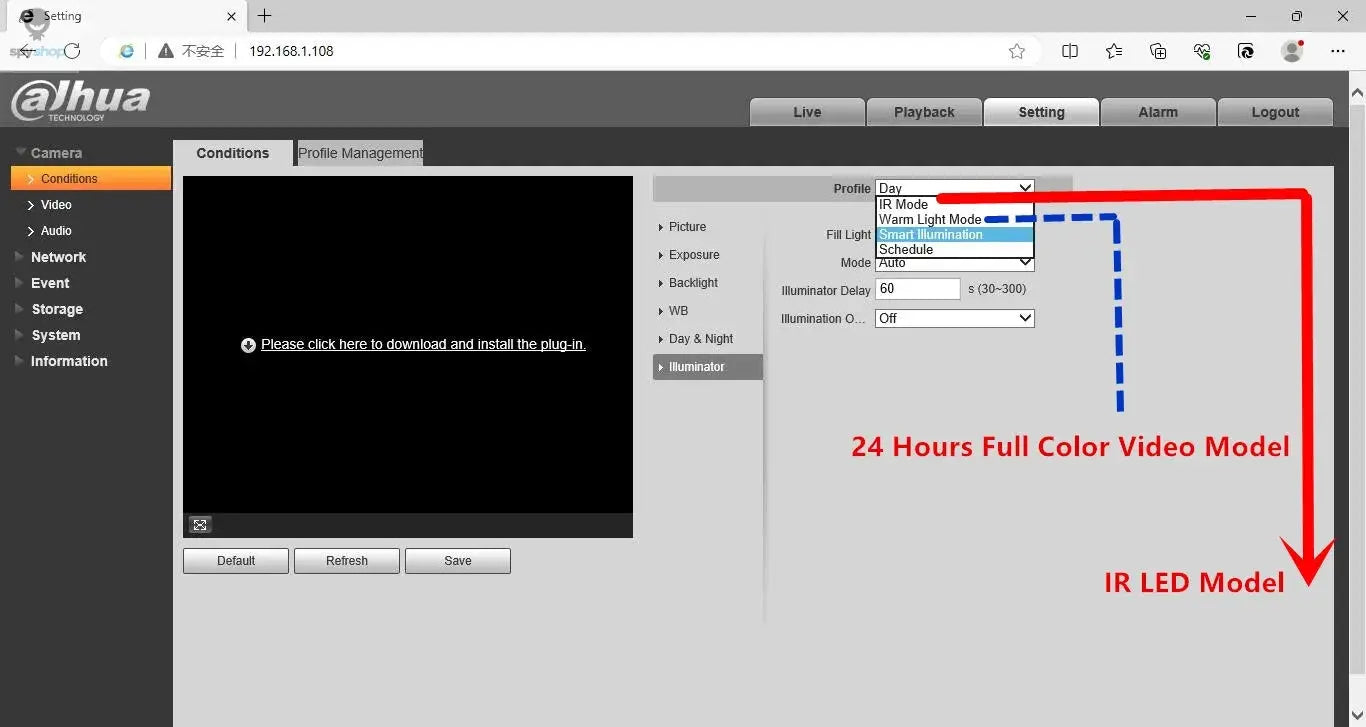 Dahua IPC-HFW2449S-S-IL 4MP Smart Dual Light Full-color & IR30M Built-in Mic POE SMD Plus WizSense IP Camera Spy-shop.com