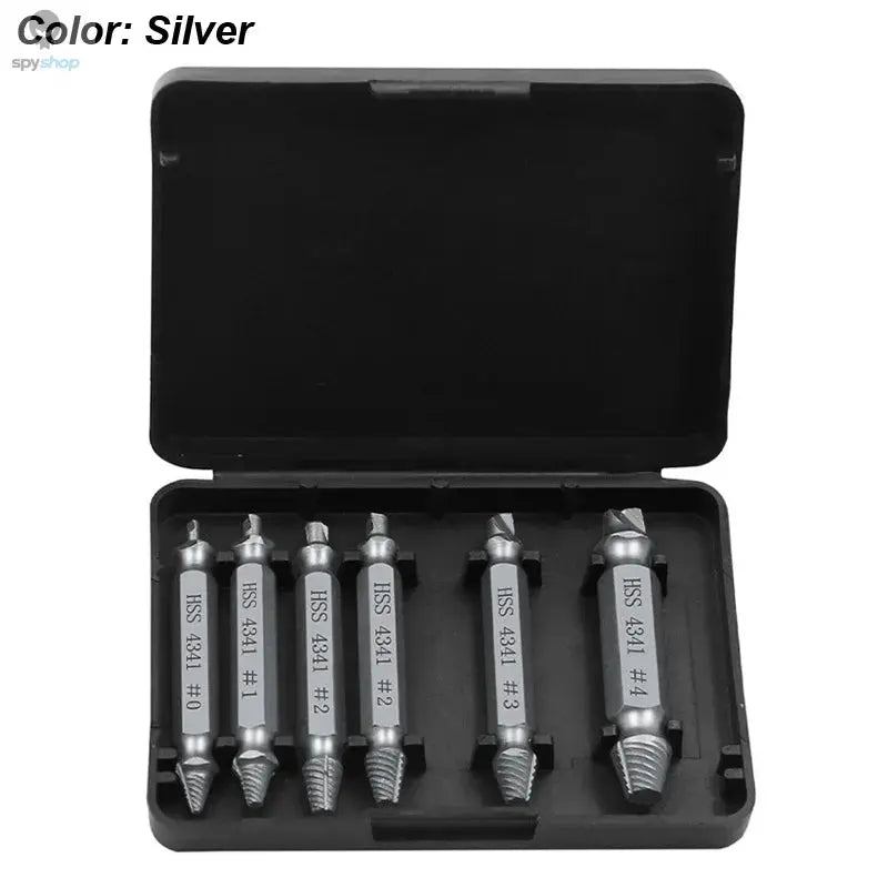 Damaged Screw Extractor Set HSS Drill Bit Stripped Broken Remover Small Easily Quickly Take Out Kit Easy Demolition Power Tools Spy-shop.com