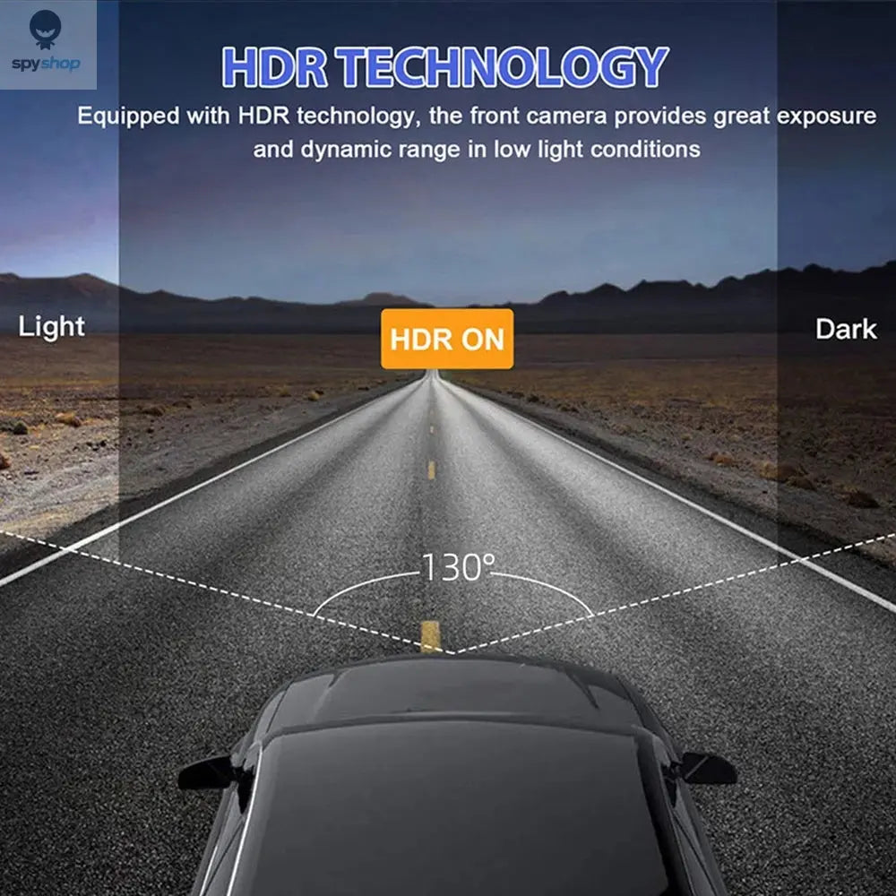 Dash Cam W/ IR Night Vision Loop Recording & 2" IPS Screen 1080P 3 Camera , DVR recorder, video recorder, Vehicle DVR