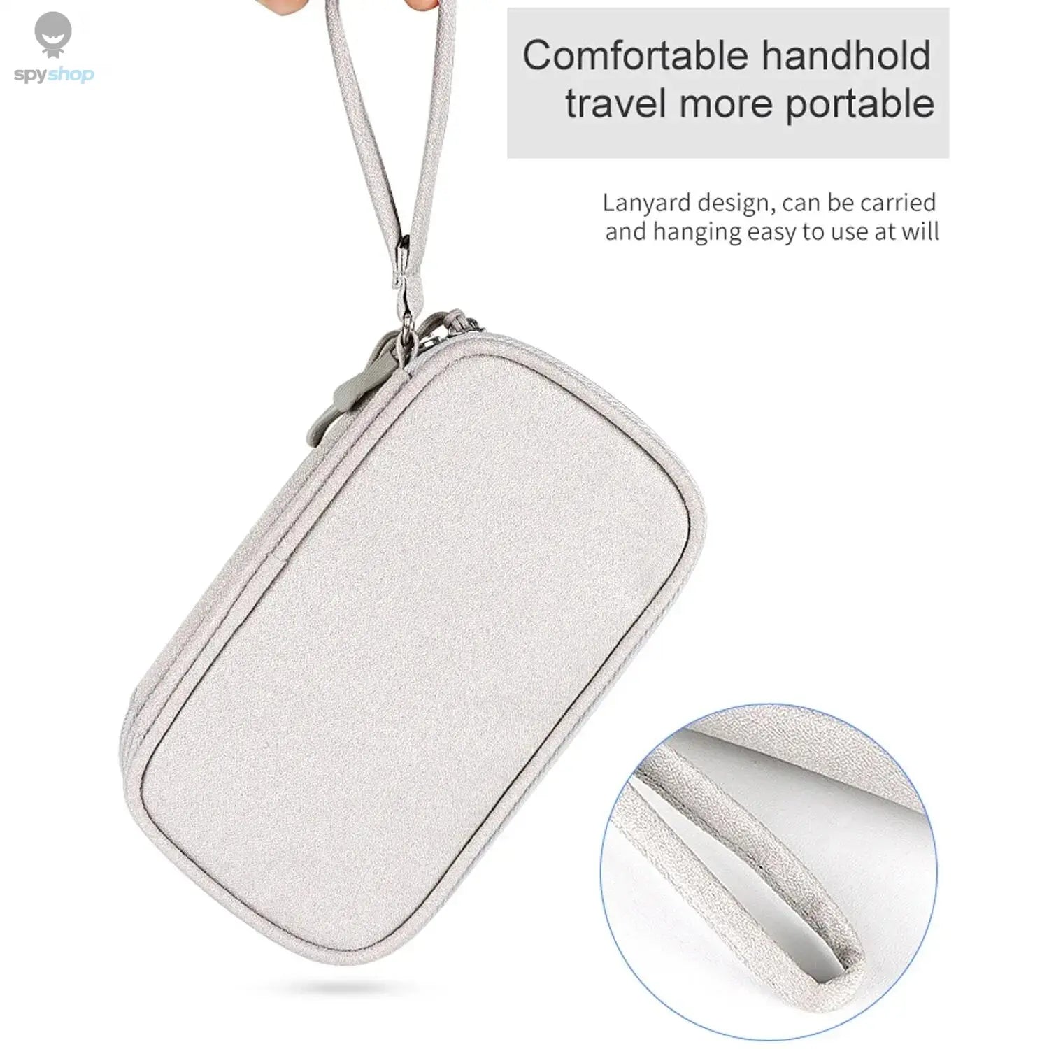 Data Cable Storage Bag Waterproof Portable Carry Case Storage Bag Travel Organizer Bag for Cable Cord USB Charger Spy-shop.com