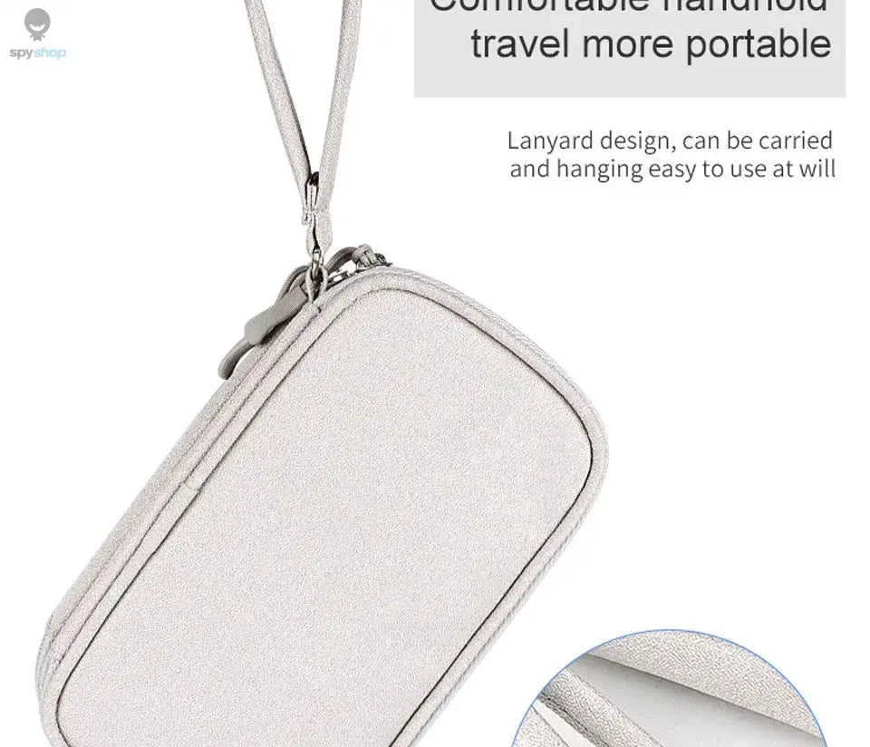 Data Cable Storage Bag Waterproof Portable Carry Case Storage Bag Travel Organizer Bag for Cable Cord USB Charger Spy-shop.com