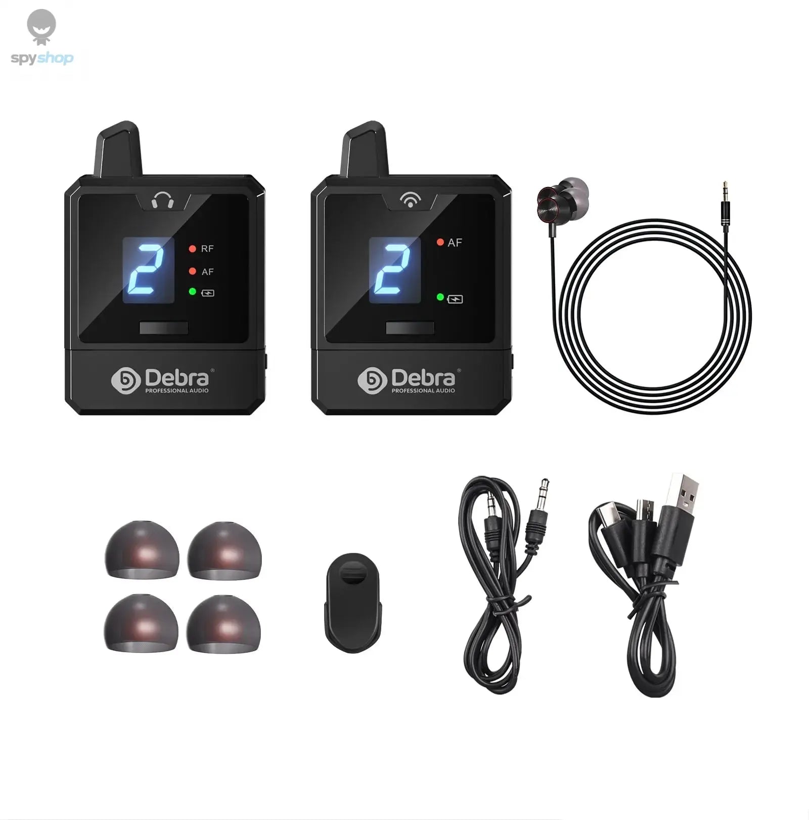 Debra New Protable UHF IEM Wireless In-Ear Monitor System Audio-Mini Rechargeable for Music Audio Monitoring Live Broadcast Spy-shop.com