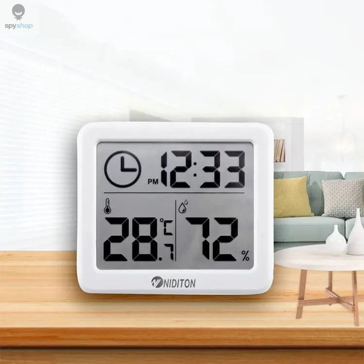 Digital Clock Desk Clock with Temperature Humidity Wall Clocks for Home Kitchen Office Desk Decorations NIDITON Spy-shop.com