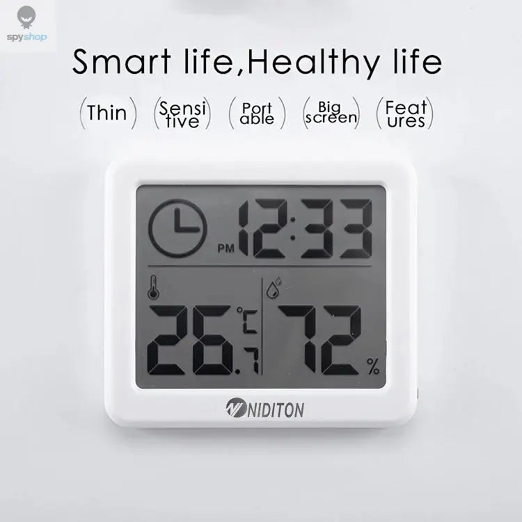Digital Clock Desk Clock with Temperature Humidity Wall Clocks for Home Kitchen Office Desk Decorations NIDITON Spy-shop.com