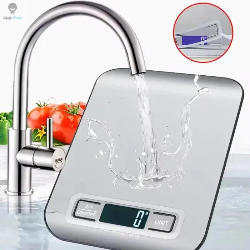 Digital Kitchen Scale LED Display 5kg/1g Stainless Steel Panel Electronic Scales Home Jewelry Food Snacks Weighing Baking Tools Spy-shop.com
