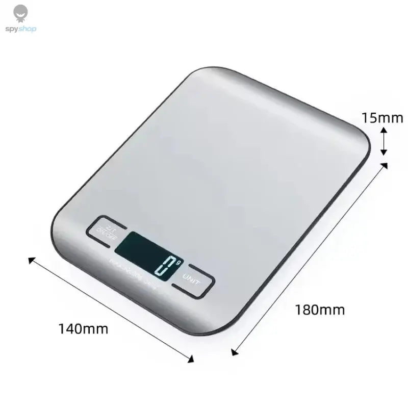 Digital Kitchen Scale LED Display 5kg/1g Stainless Steel Panel Electronic Scales Home Jewelry Food Snacks Weighing Baking Tools Spy-shop.com