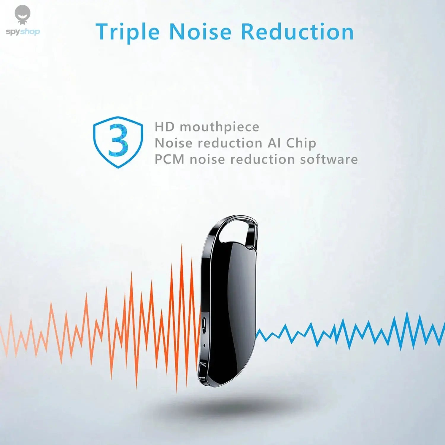 Digital Mini Voice Activated Recorder Listening Device Sound Professional Dictaphone Audio Recording Small MP3 Player Spy-shop.com