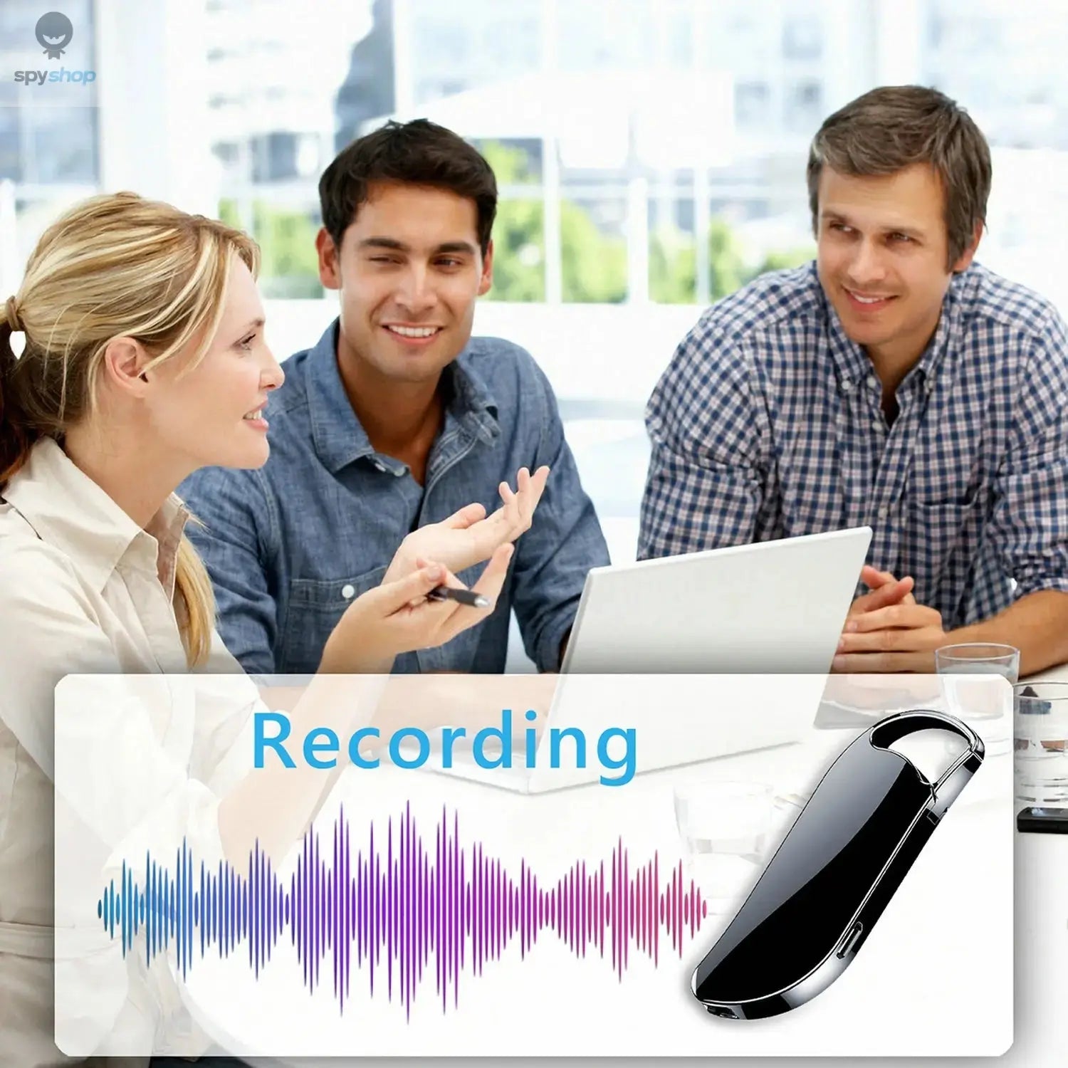 Digital Mini Voice Activated Recorder Listening Device Sound Professional Dictaphone Audio Recording Small MP3 Player Spy-shop.com