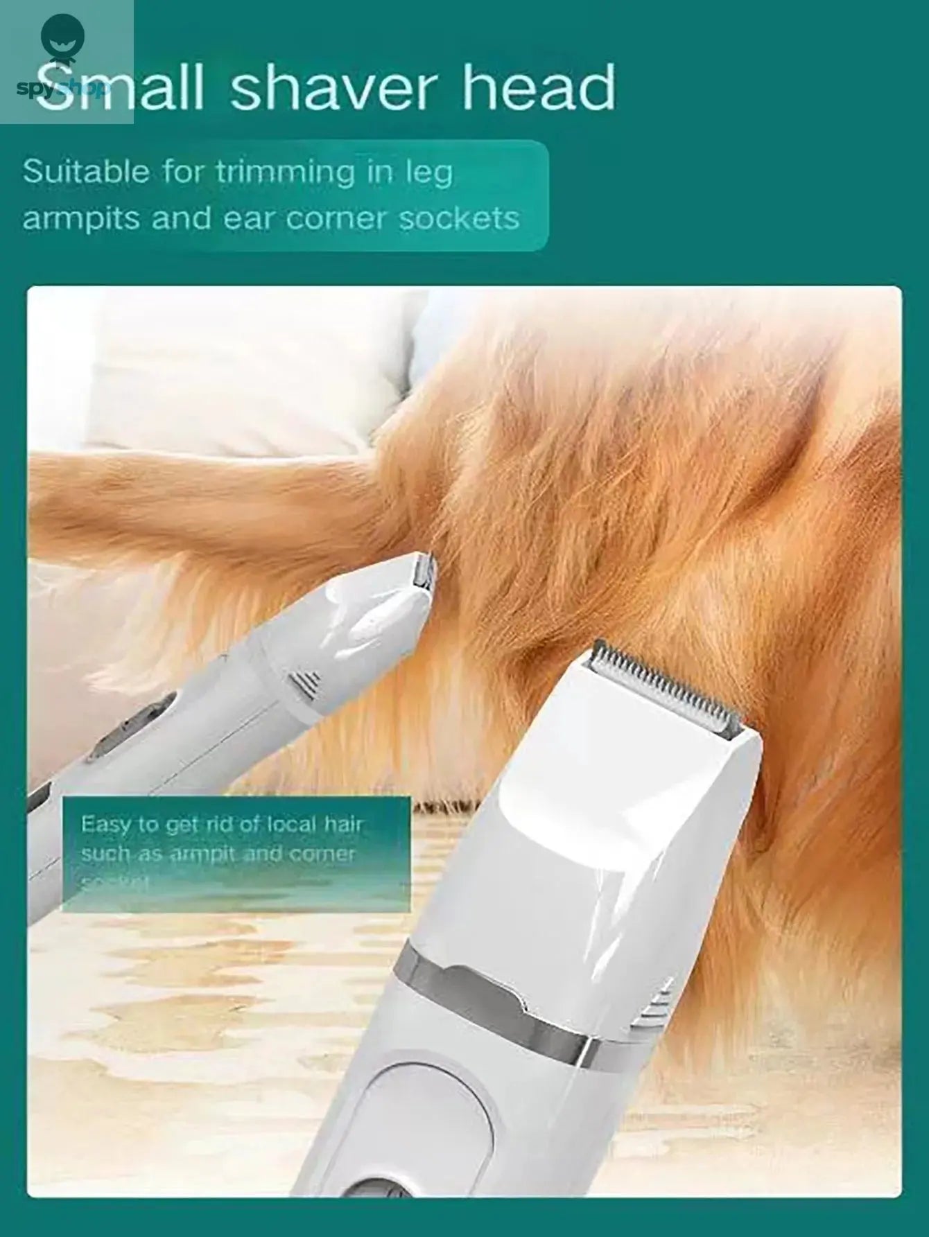 Dog Hair Clippers Grooming Electric Pet Clipper Professional Silent Hair Cutter USB Rechargeable Pet Grooming Clipper Spy-shop.com