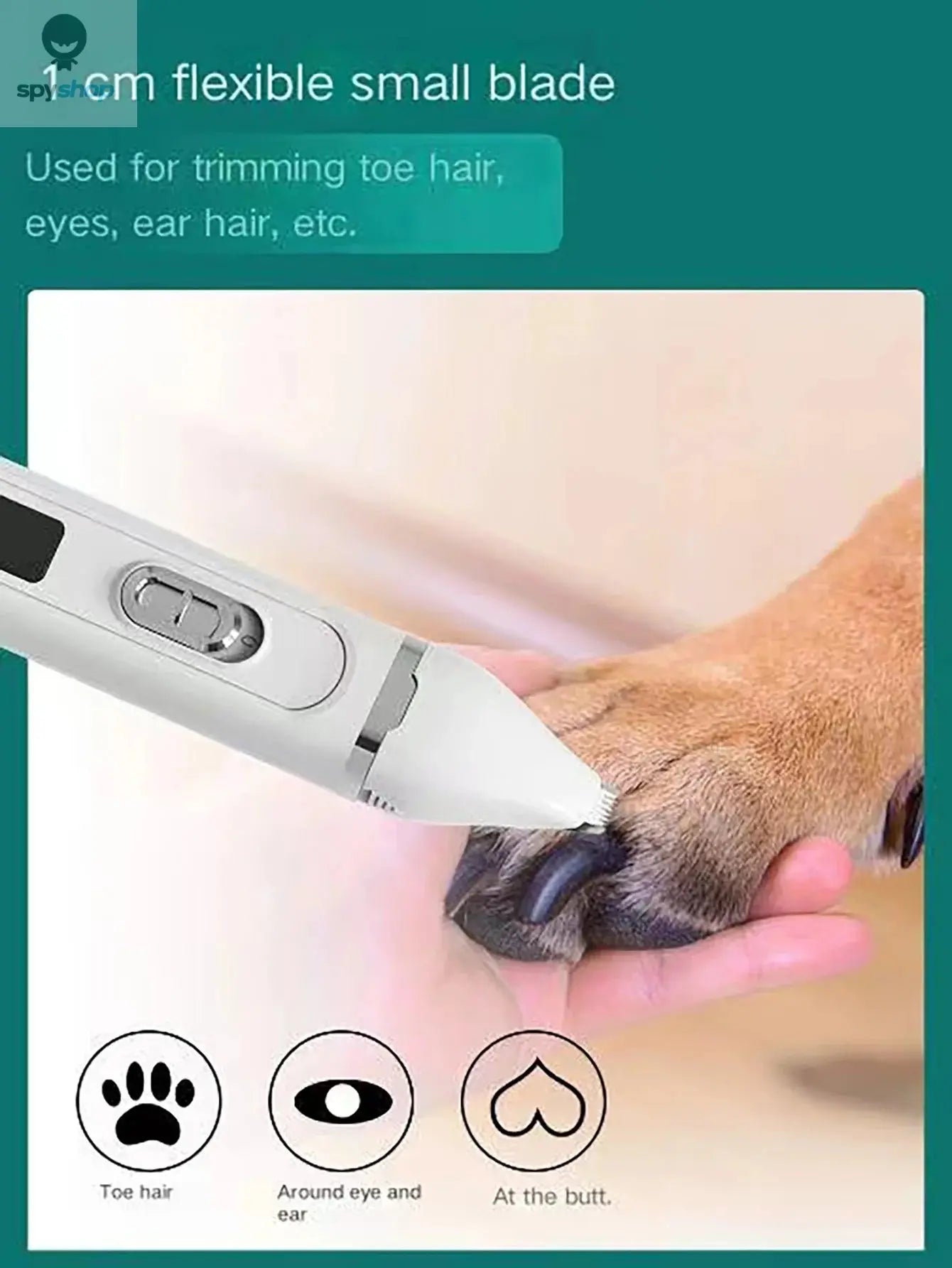 Dog Hair Clippers Grooming Electric Pet Clipper Professional Silent Hair Cutter USB Rechargeable Pet Grooming Clipper Spy-shop.com