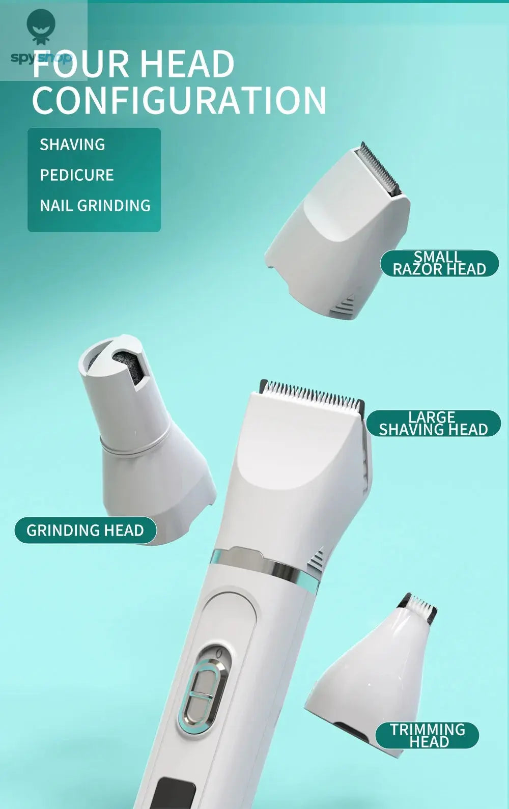 Dog Hair Clippers Grooming Electric Pet Clipper Professional Silent Hair Cutter USB Rechargeable Pet Grooming Clipper Spy-shop.com