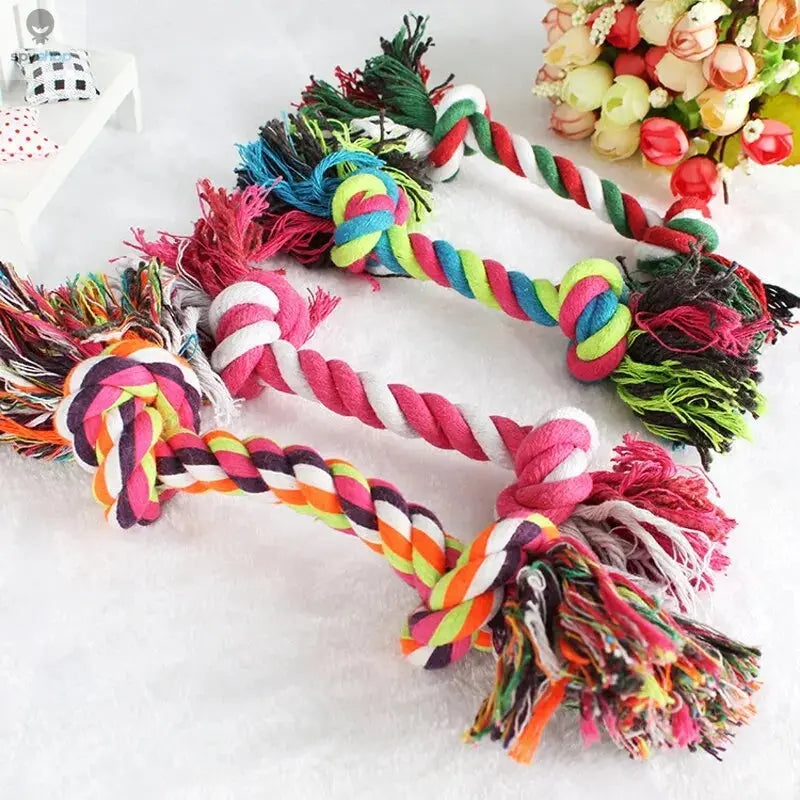 Dog Toy Pet Molar Bite-resistant Cotton Rope Knot for Small Dog Puppy Relieving Stuffy Cleaning Teeth Pet Chew Toys Spy-shop.com