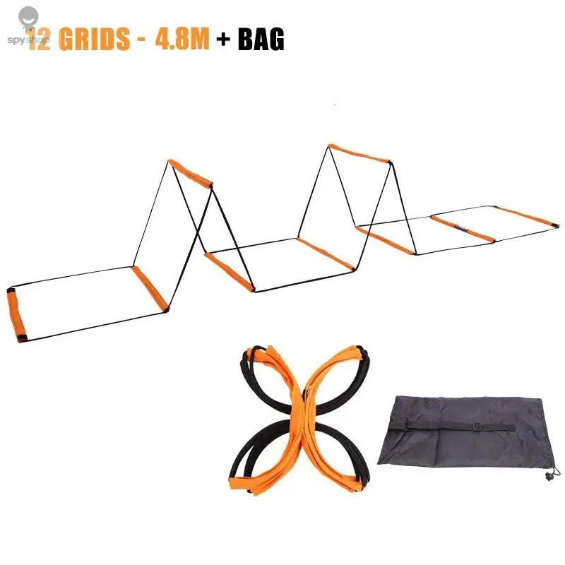 Dual-Purpose Soccer Training Jump Ladder Multifunctional Agility Ladder Speed Training Coordination Footwork Football Equipment Spy-shop.com