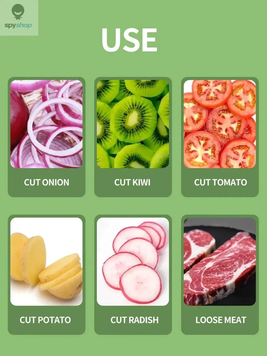 Effortlessly Slice Onions with this 1pc Colorful Onion Slicer Kitchen stainless steel potato chip onion holder Spy-shop.com