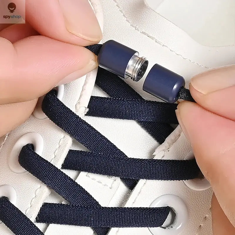 Elastic No Tie Shoelaces Semicircle Shoe Laces For Kids and Adult Sneakers Shoelace Quick Lazy Metal Lock Laces Shoe Strings Spy-shop.com
