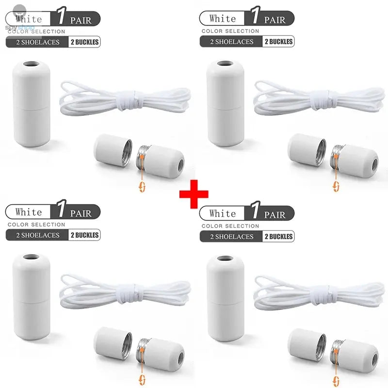 Elastic No Tie Shoelaces Semicircle Shoe Laces For Kids and Adult Sneakers Shoelace Quick Lazy Metal Lock Laces Shoe Strings Spy-shop.com