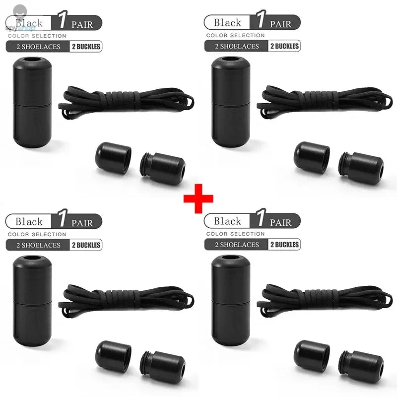 Elastic No Tie Shoelaces Semicircle Shoe Laces For Kids and Adult Sneakers Shoelace Quick Lazy Metal Lock Laces Shoe Strings Spy-shop.com