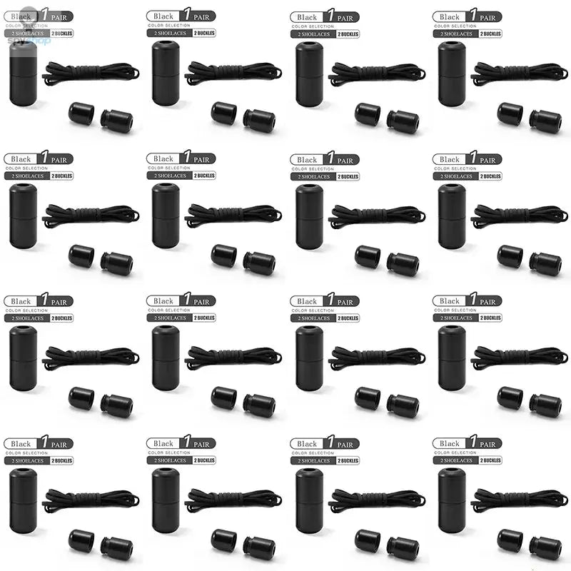 Elastic No Tie Shoelaces Semicircle Shoe Laces For Kids and Adult Sneakers Shoelace Quick Lazy Metal Lock Laces Shoe Strings Spy-shop.com