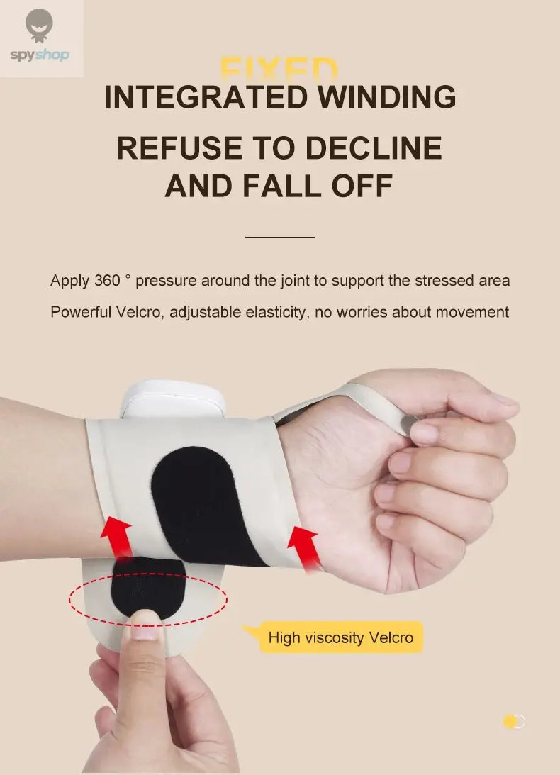 Electric Cordless Wrist Massager USB Rechargeable Vibration Relieves Tenosynovitis Massager for Carpal Tunnel Fatigue Relief