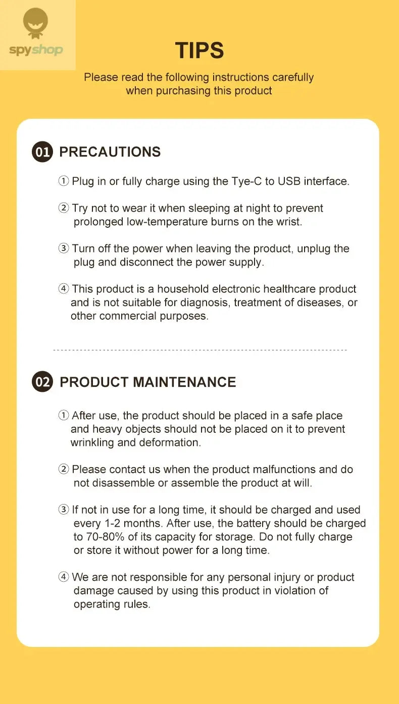 Electric Cordless Wrist Massager USB Rechargeable Vibration Relieves Tenosynovitis Massager for Carpal Tunnel Fatigue Relief