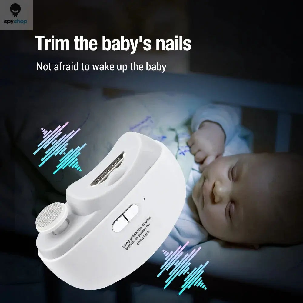 Electric Nail Clipper Grinding and Polishing with Light Automatic Nail Trimmer Rechargeable Nail Cutter Manicure for Baby Adult Spy-shop.com