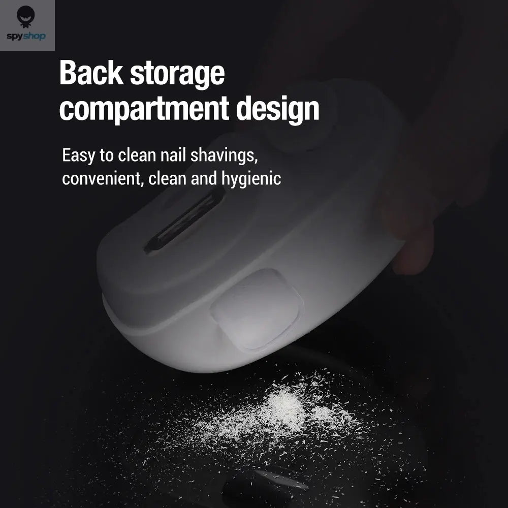 Electric Nail Clipper Grinding and Polishing with Light Automatic Nail Trimmer Rechargeable Nail Cutter Manicure for Baby Adult Spy-shop.com