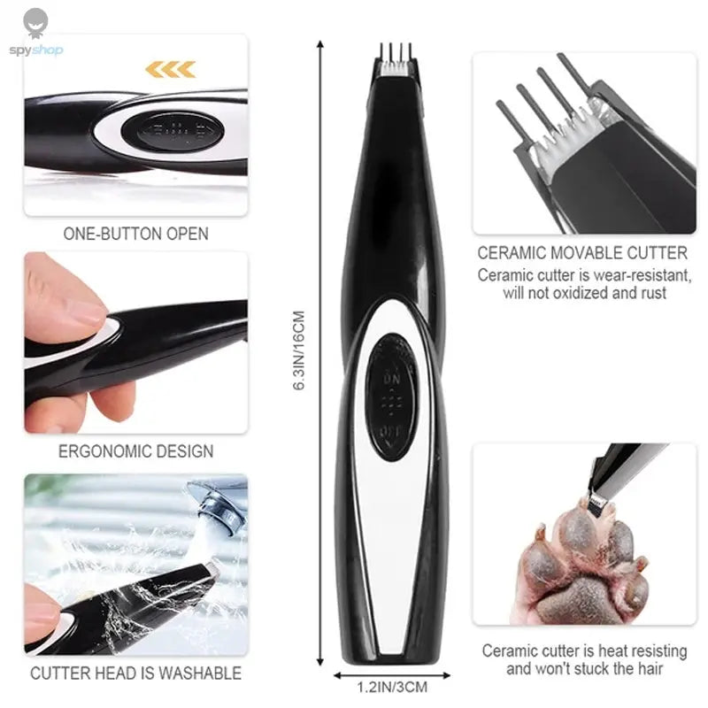 Electric Pet Clipper Grooming Kit For Dogs Reachageable Trimmer Haircut Cat Hair Cutting Remover Professional Machine Set Spy-shop.com