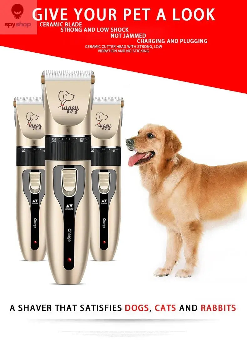 Electric Pet Clipper Grooming Kit For Dogs Reachageable Trimmer Haircut Cat Hair Cutting Remover Professional Machine Set Spy-shop.com