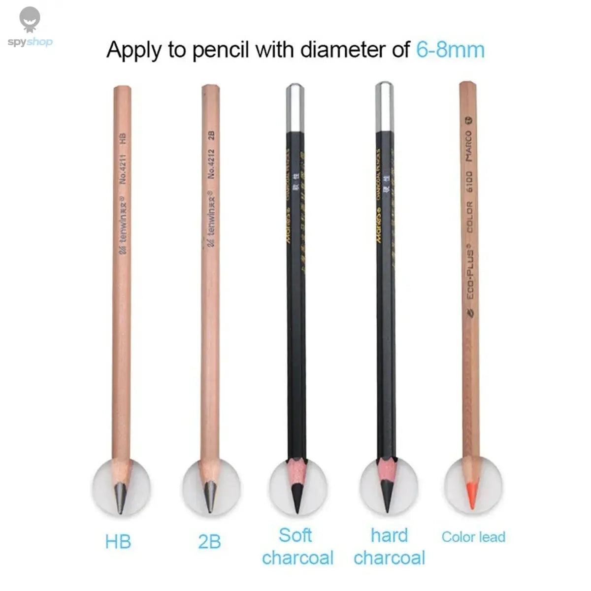 Electric Sharpener Desktop Automatic Pencil Sharpener Suitable To Pencils (6-8mm) for Students School Office Stationery Spy-shop.com