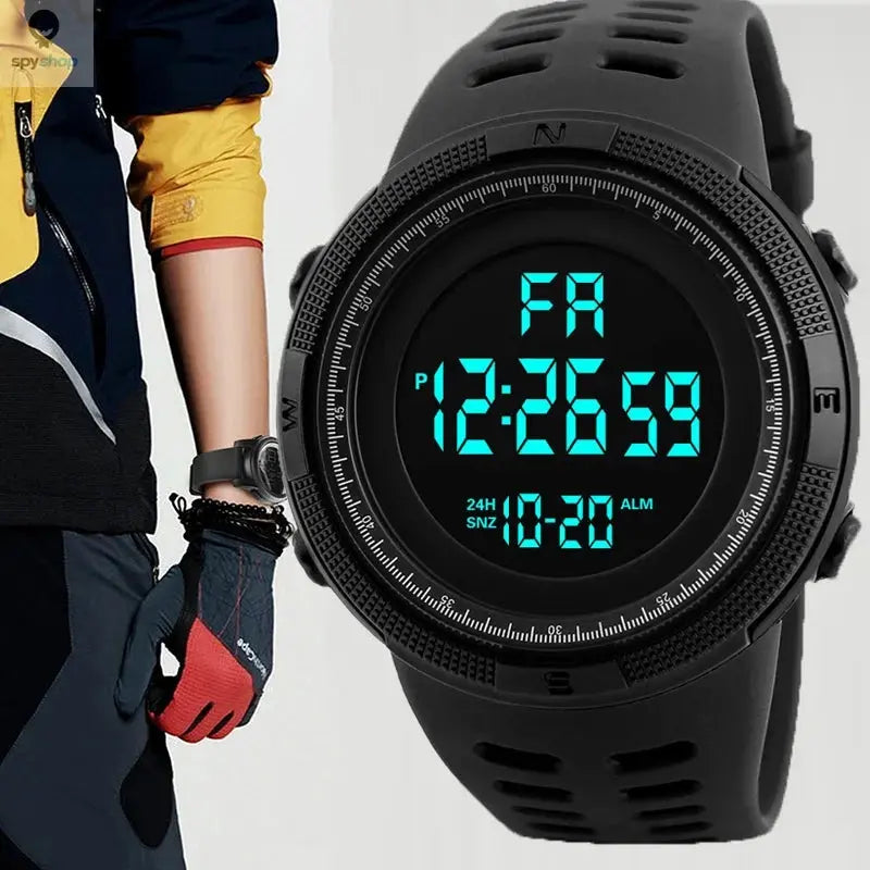 Electronic Watch For Mens Military Sports Watches Luminous Multifunction LED Digital Wristwatch for man kids Boy Student Teen Spy-shop.com