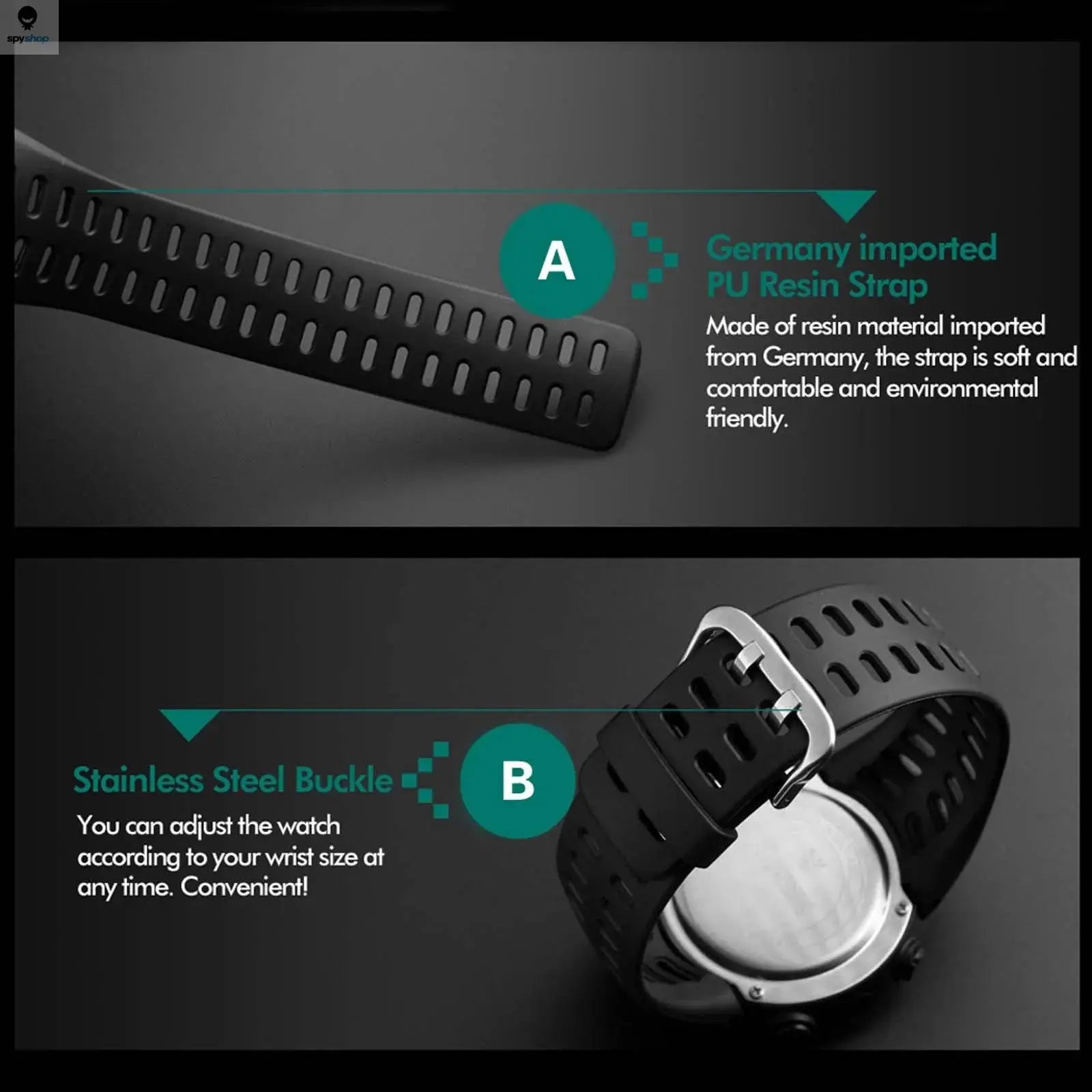 Electronic Watch For Mens Military Sports Watches Luminous Multifunction LED Digital Wristwatch for man kids Boy Student Teen Spy-shop.com