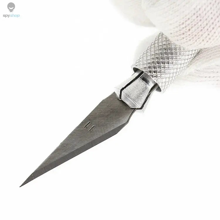 Engraving Non-Slip Metal Knife Kit + 40/10pcs #11 Blades Cutter Craft Knives for Mobile Phone PCB Repair Hand Tools Spy-shop.com