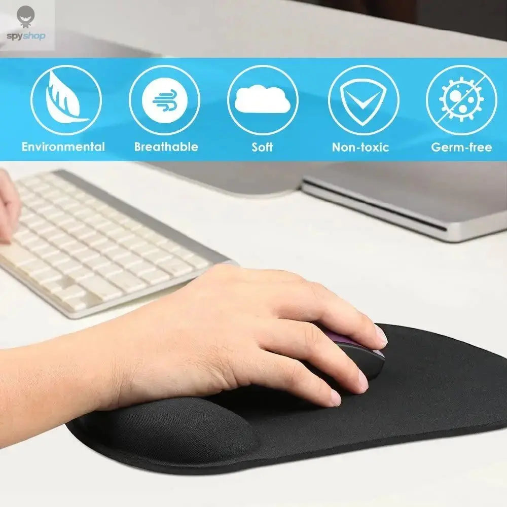 Ergonomic Wrist Rest Mouse Pad Comfortable Wrist Support Non Slip Mice Mat Soft Mousepad For PC Laptop Computer Spy-shop.com