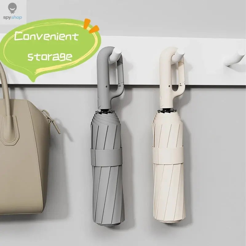 Extra Large Reinforced Wind-resistant Rain-resistant Dual-purpose UV-resistant Fully Automatic Ring-buckle Umbrella Spy-shop.com