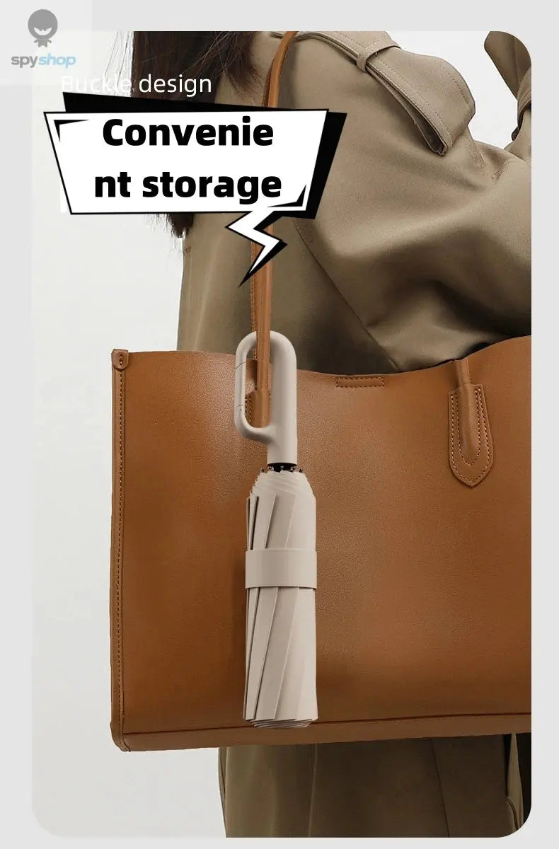 Extra Large Reinforced Wind-resistant Rain-resistant Dual-purpose UV-resistant Fully Automatic Ring-buckle Umbrella Spy-shop.com