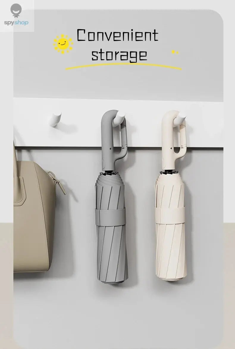 Extra Large Reinforced Wind-resistant Rain-resistant Dual-purpose UV-resistant Fully Automatic Ring-buckle Umbrella Spy-shop.com