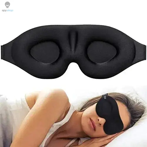 Eye Mask for Sleeping 3D Contoured Cup Blindfold Concave Molded Night Sleep Mask Block Out Light with Women Men Spy-shop.com
