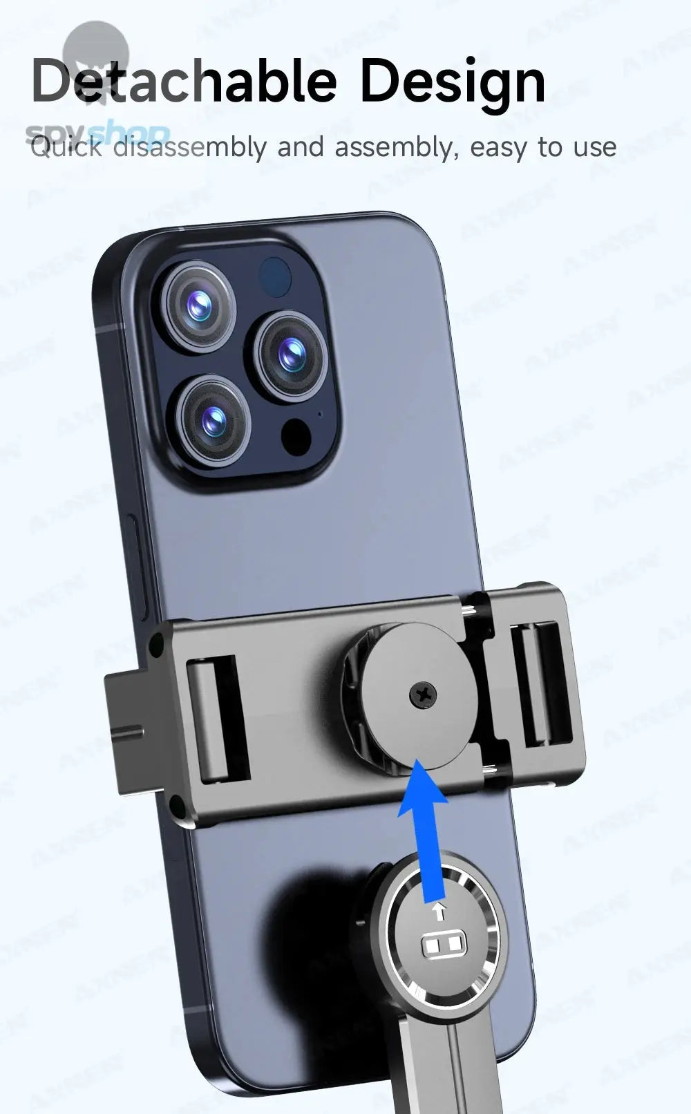 F15 Selfie Stick Tripod with Bluetooth Remote, 6-Section Extendable Pole, 360° Rotation, Fill Light Option, for Phone Vlog