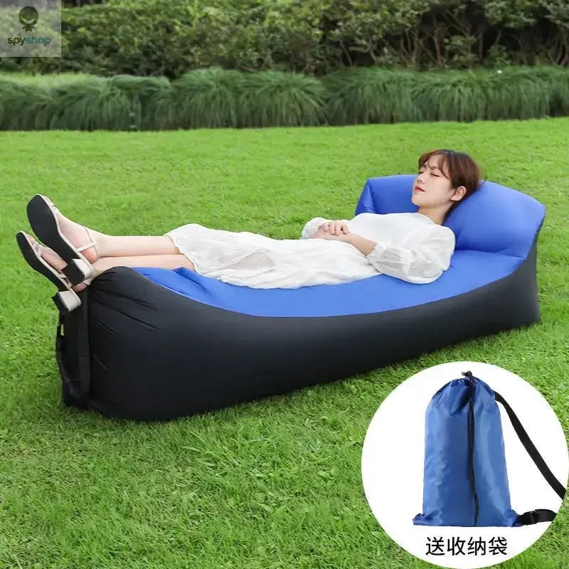 Fast Inflatable Sofa Camping Air Lounger Beach Sleeping Bag Portable Foldable Air Sofa for Travel Picnic Outdoor Lazy Bed Chair Spy-shop.com