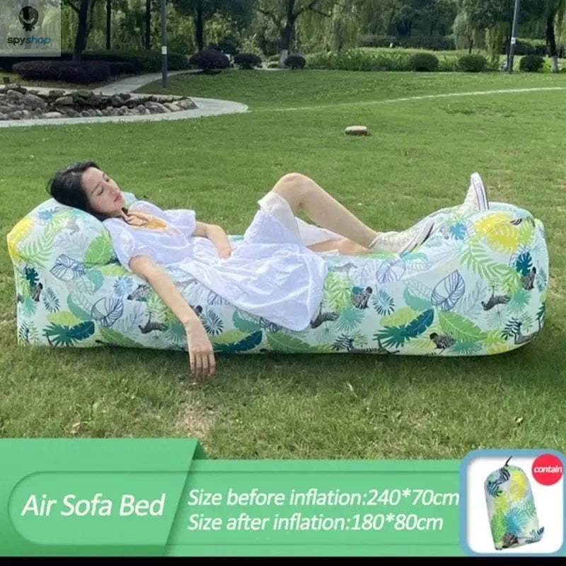 Fast Inflatable Sofa Camping Air Lounger Beach Sleeping Bag Portable Foldable Air Sofa for Travel Picnic Outdoor Lazy Bed Chair Spy-shop.com