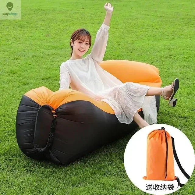 Fast Inflatable Sofa Camping Air Lounger Beach Sleeping Bag Portable Foldable Air Sofa for Travel Picnic Outdoor Lazy Bed Chair Spy-shop.com