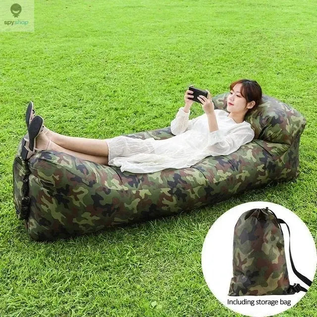 Fast Inflatable Sofa Camping Air Lounger Beach Sleeping Bag Portable Foldable Air Sofa for Travel Picnic Outdoor Lazy Bed Chair Spy-shop.com