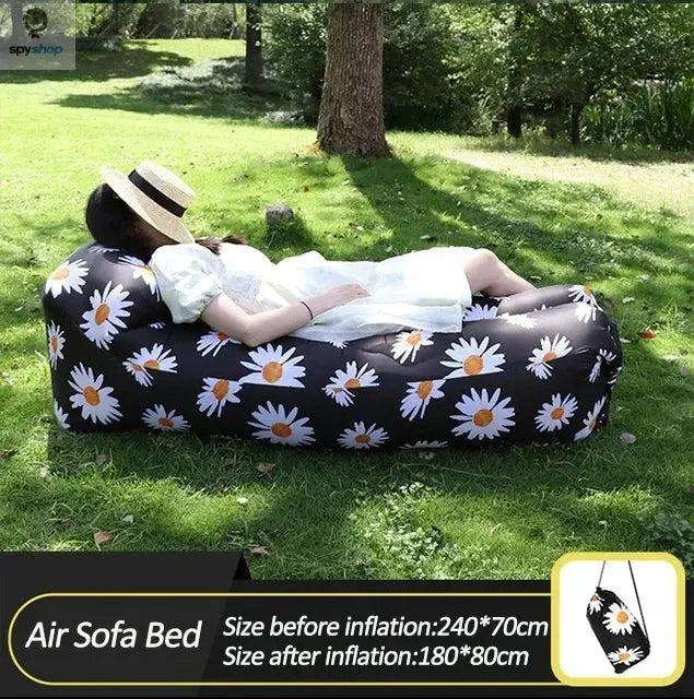 Fast Inflatable Sofa Camping Air Lounger Beach Sleeping Bag Portable Foldable Air Sofa for Travel Picnic Outdoor Lazy Bed Chair Spy-shop.com