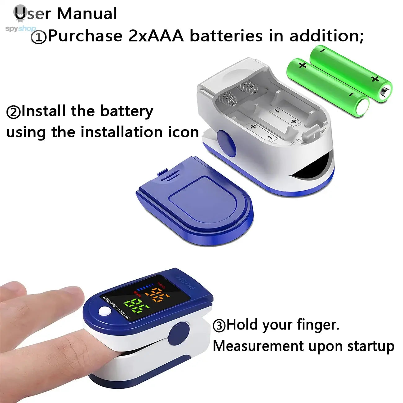 Finger Pulse Oximeter for Pediatric/Child oximetro Pulsoximeter Medical Infant De Dedo SpO2 Saturation Meter Health Care Spy-shop.com