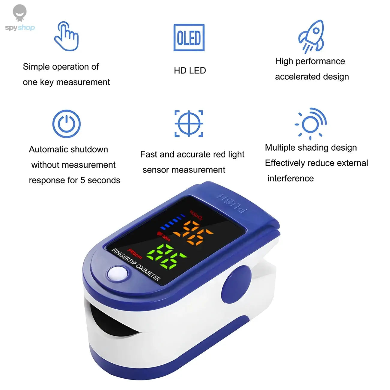 Finger Pulse Oximeter for Pediatric/Child oximetro Pulsoximeter Medical Infant De Dedo SpO2 Saturation Meter Health Care Spy-shop.com
